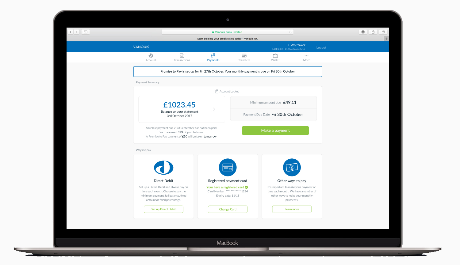 Online bank